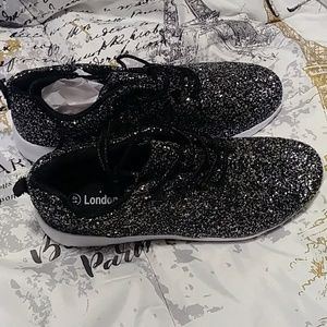 Women's glitter tennis shoes